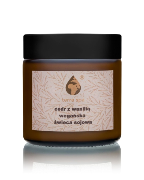 swieca sojowa terra spa cedr wanilia